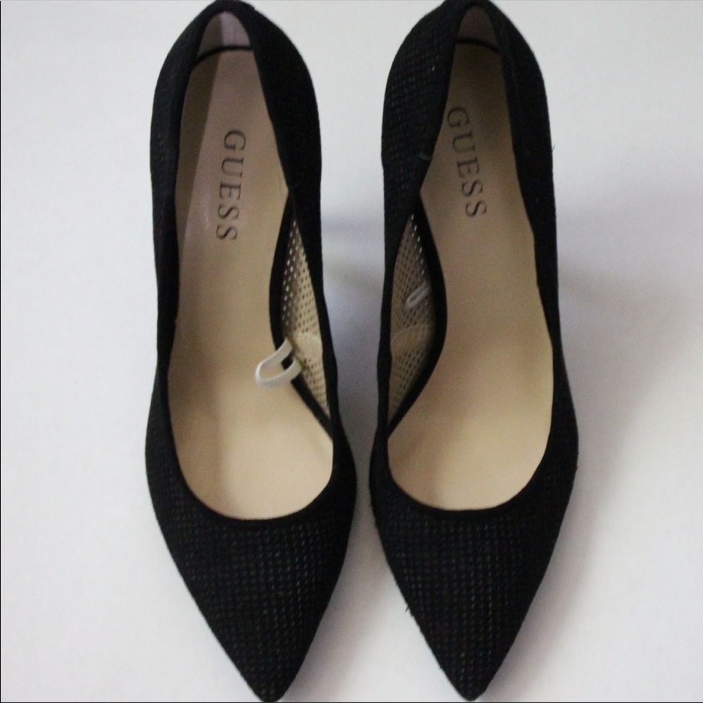 Guess Black Laser Cut Heels